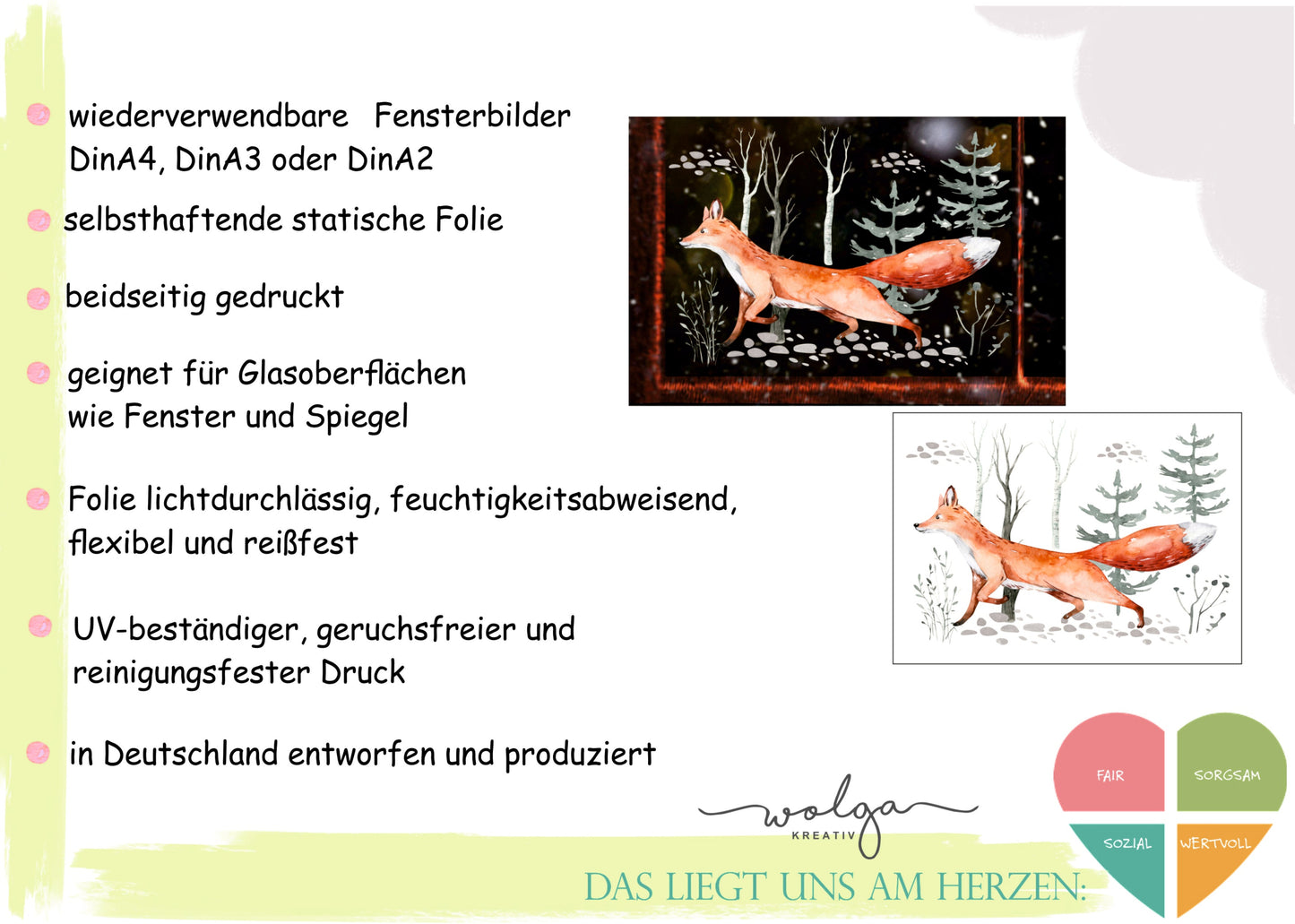 Fensteraufkleber Meerjungfrau - wolga-kreativ