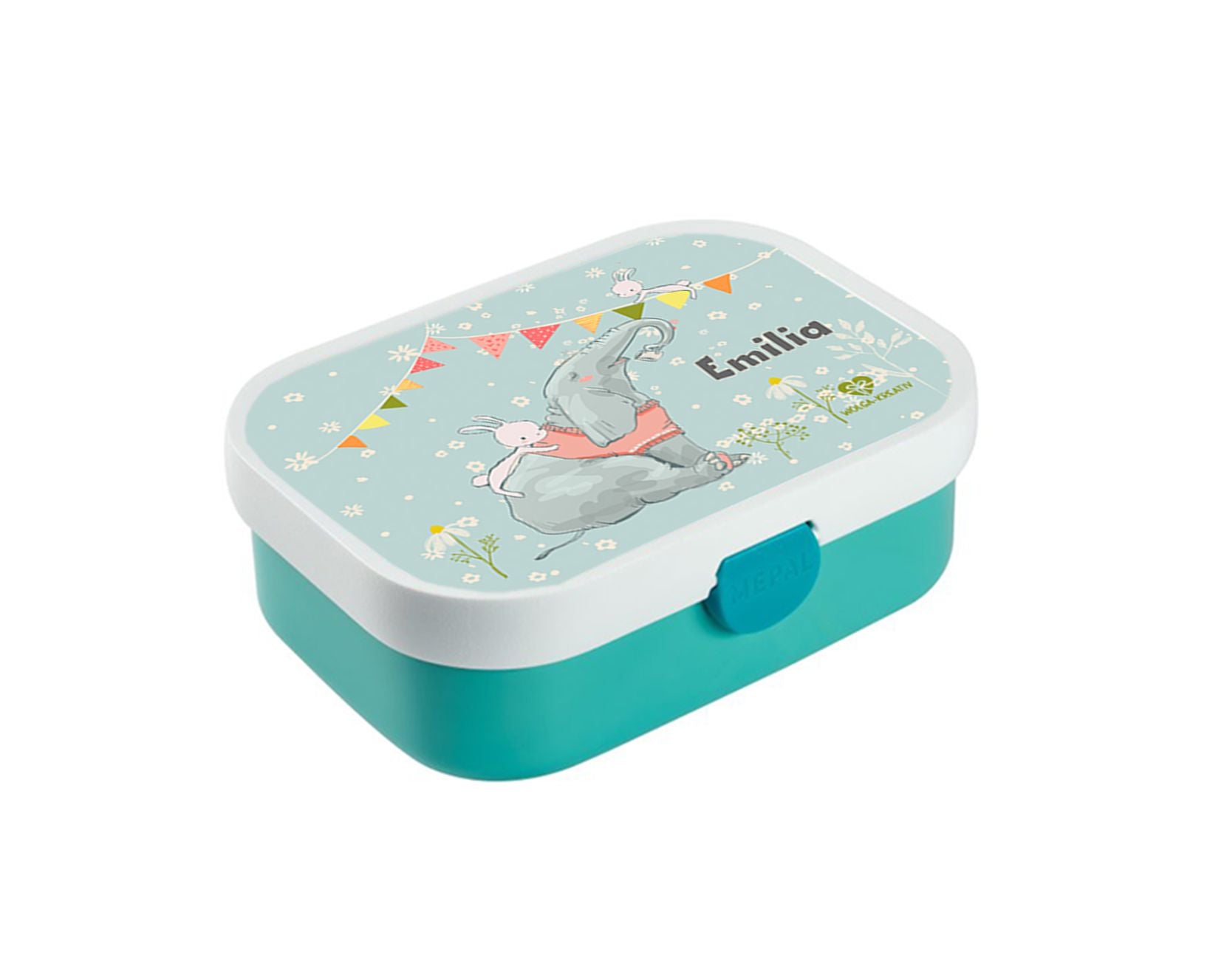 personalisierte Brotdose Bentobox Elefant Hase Lunchbox Name wolga-kreativ