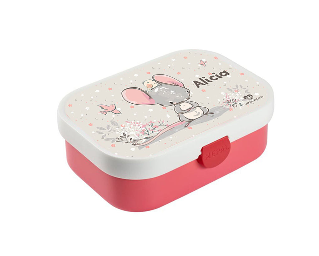 personalisierte Brotdose Bentobox Maus Lunchbox Name wolga-kreativ