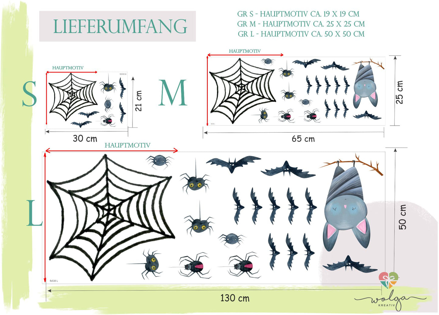 Fensteraufkleber Halloween Spinennetz