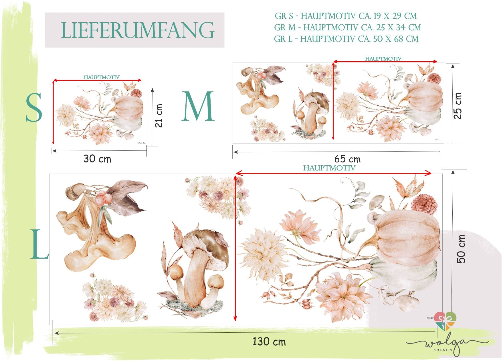 fensterdeko herbst kürbis blumen pilze fensterbild wolga-kreativ