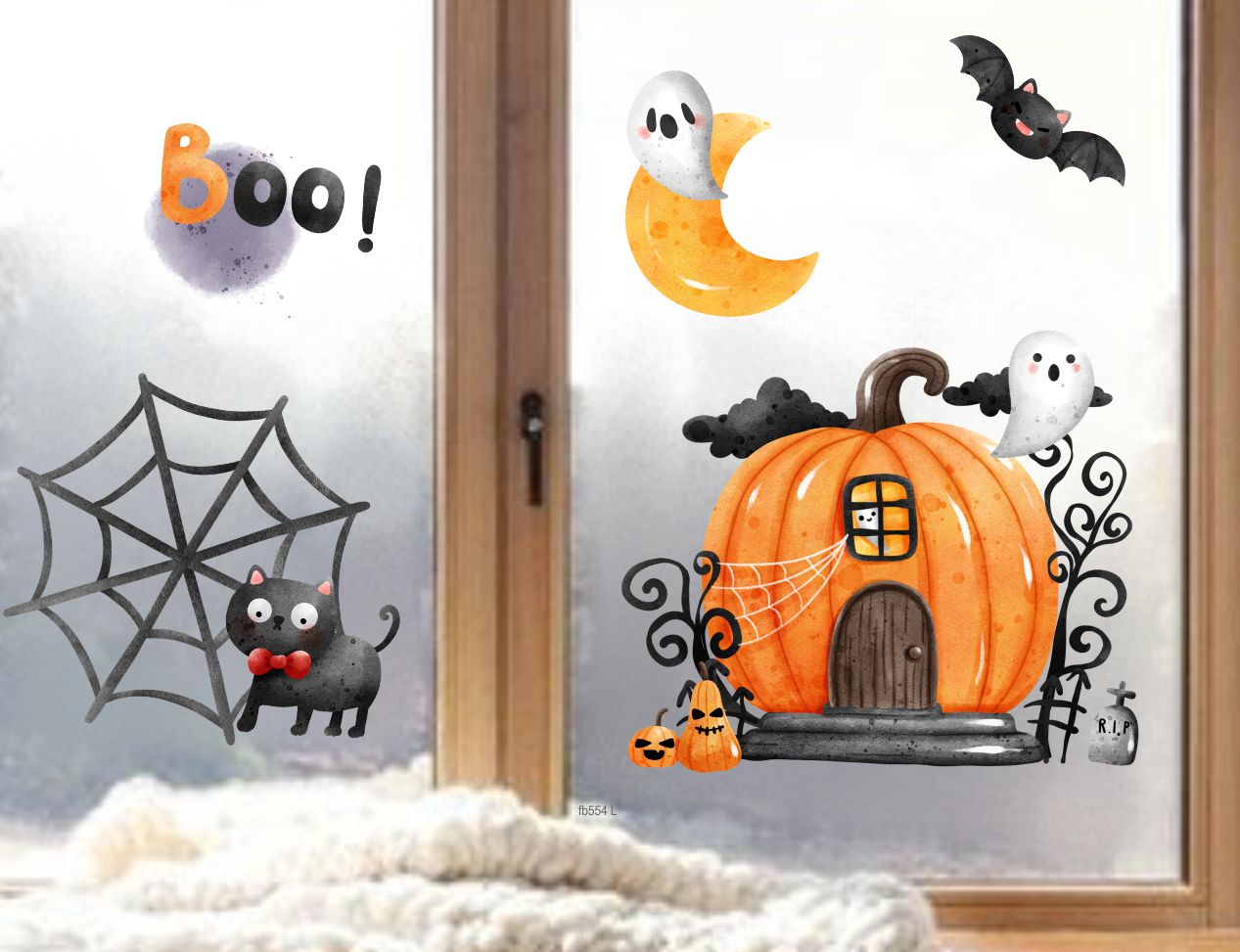 fensterbild fenstersticker fensteraufkleber halloween wolga-kreativ