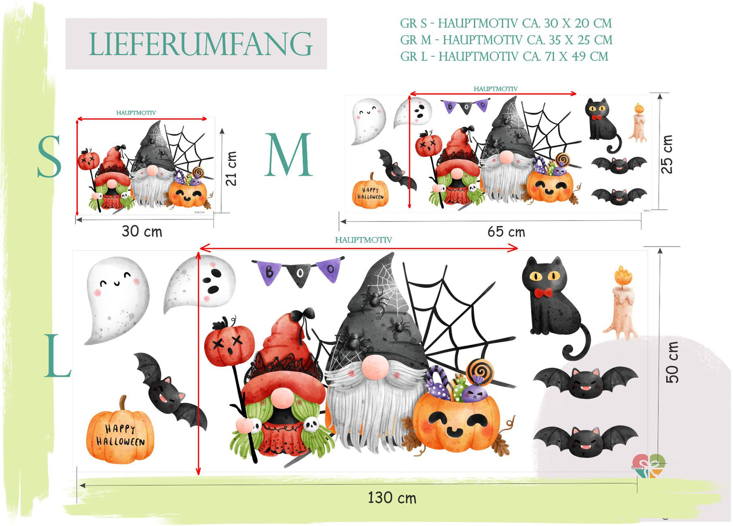 fensterbild fenstersticker fensterdeko halloween wolga-kreativ