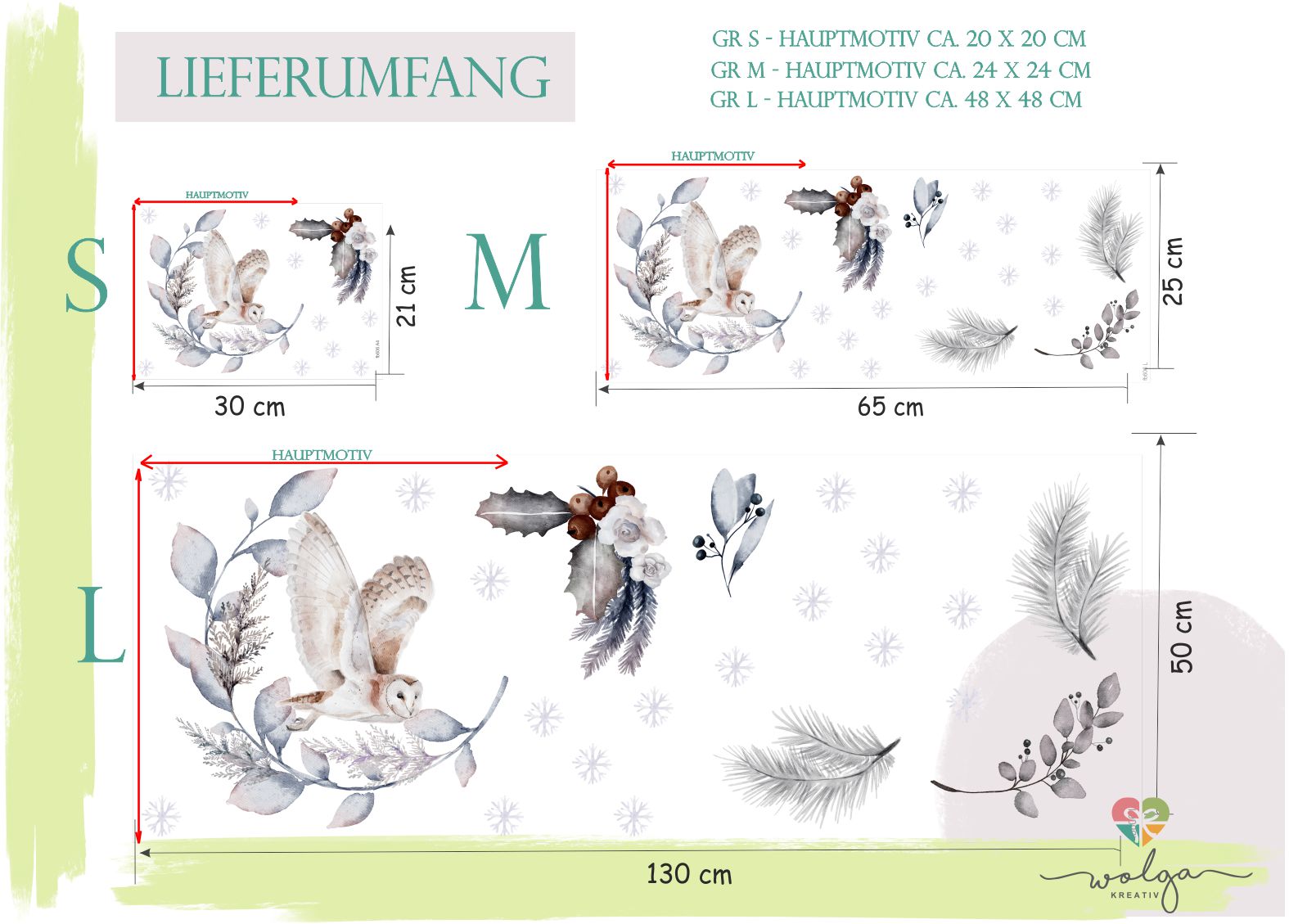 Fenstersticker Winter Uhu