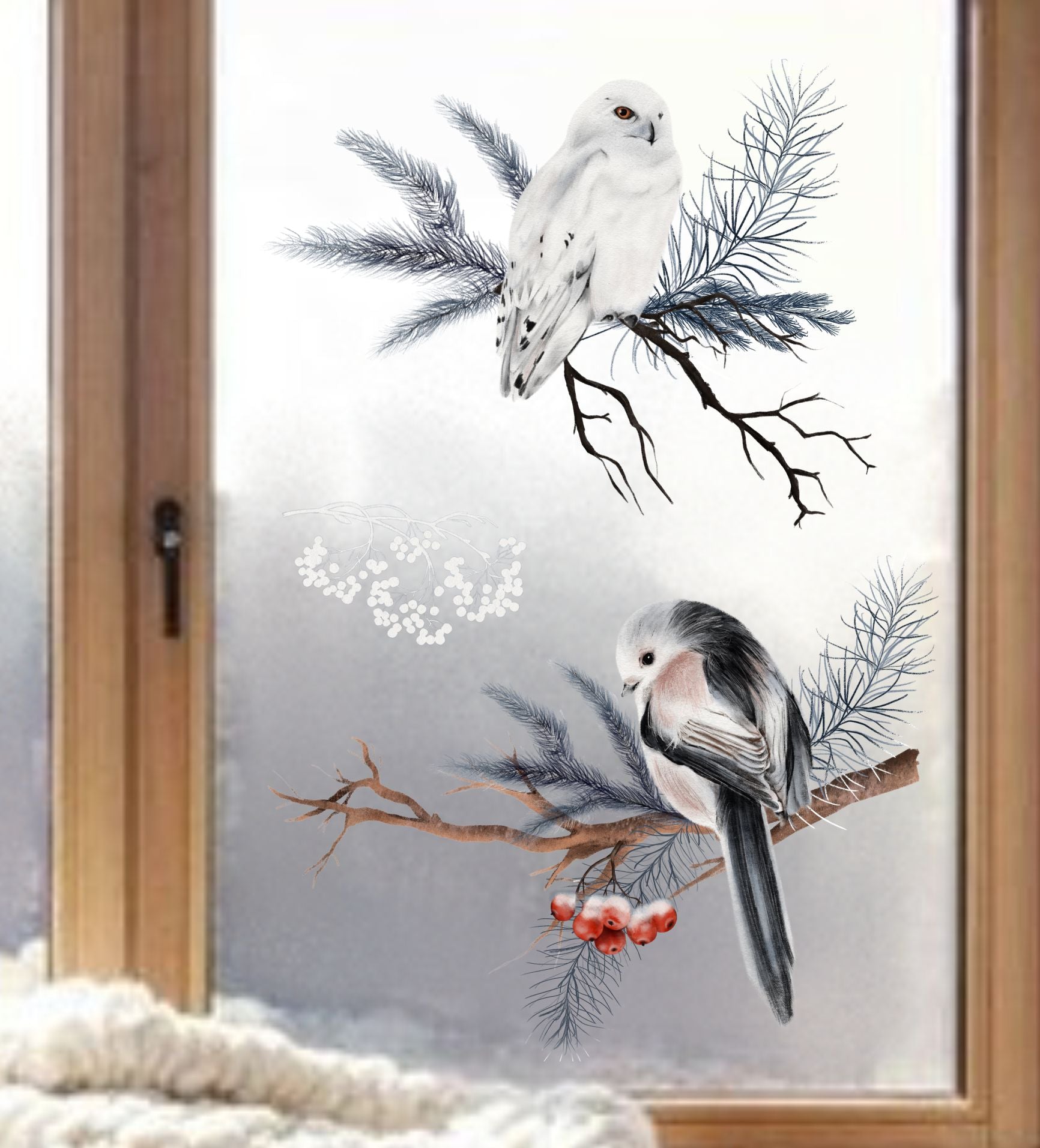 fensterbild fenstersticker fensteraufkleber winter advent wolga-kreativ