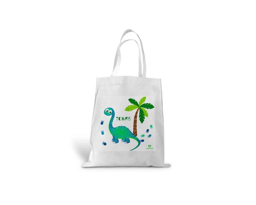 kindertasche einkaufstasche dino palme mit name wolga-kreativ