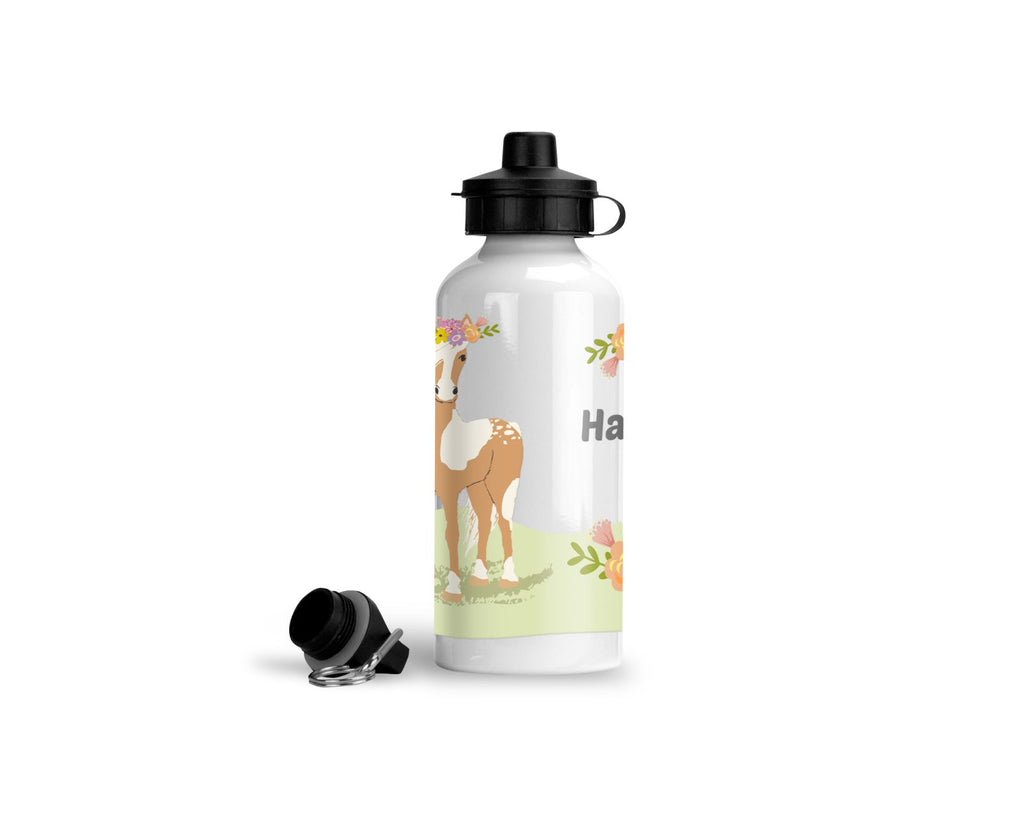  personalisierte trinkflasche Pony kindergarten schule name wolga-kreativ