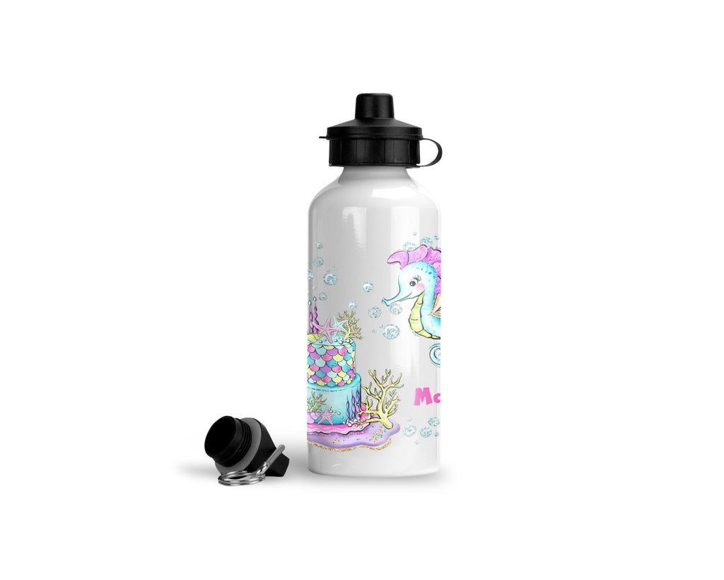  personalisierte trinkflasche Meerjungfrau Geburtstag kindergarten schule name wolga-kreativ