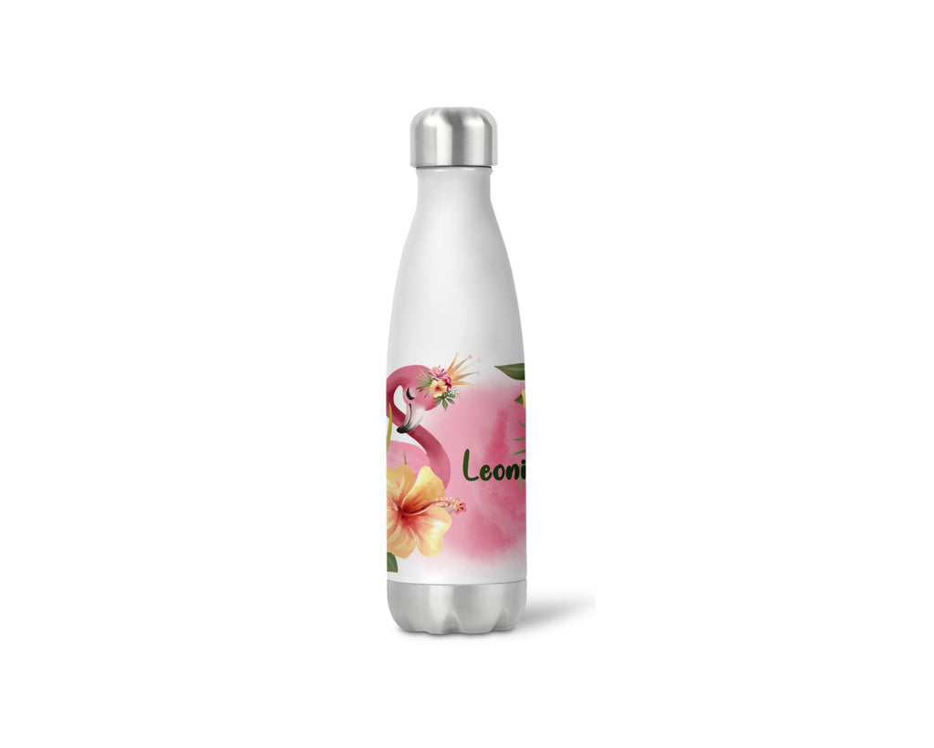 thermoflasche isolierflasche trinkflasche personalisiert Flamingo wolga-kreativ