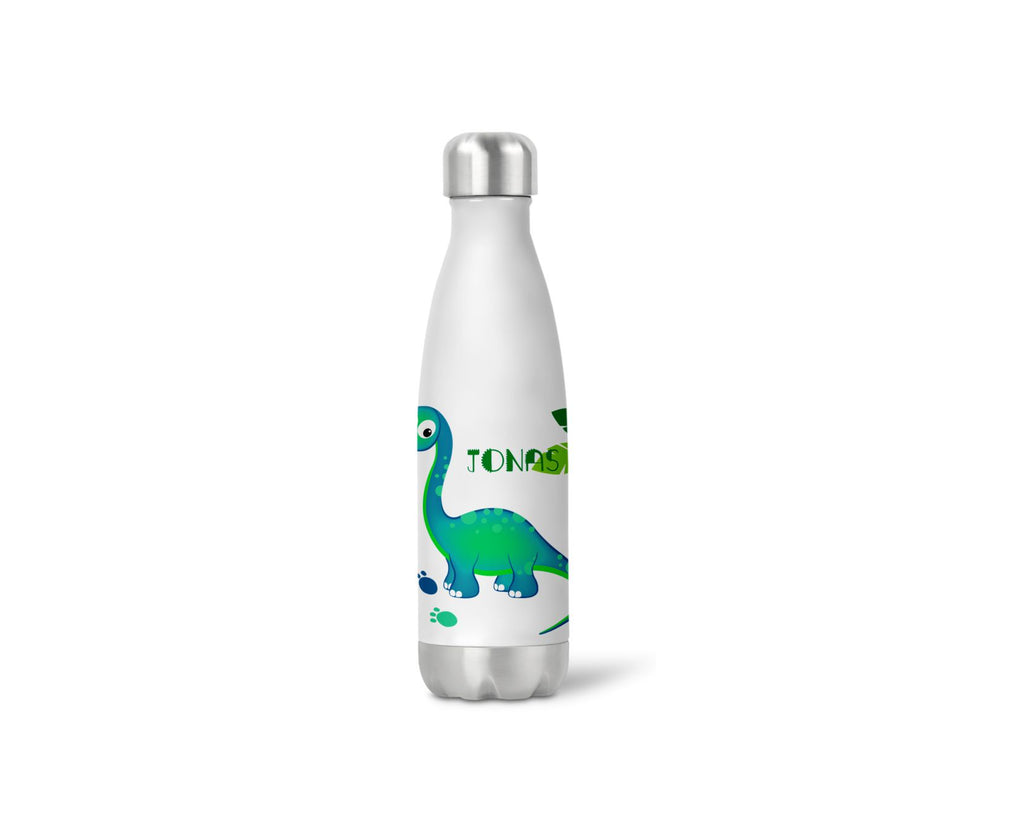 thermoflasche isolierflasche trinkflasche personalisiert Dino Palme wolga-kreativ