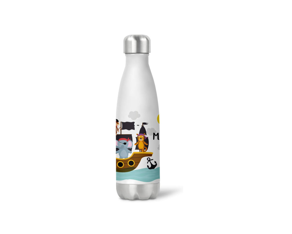 thermoflasche isolierflasche trinkflasche personalisiert Piratentiere wolga-kreativ